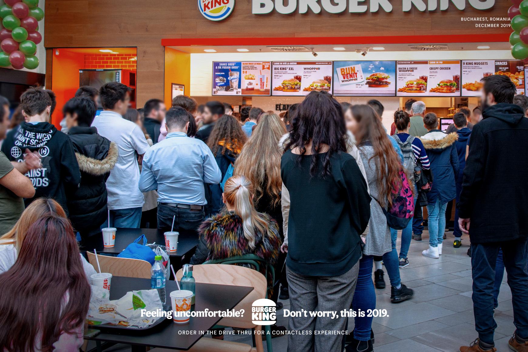 Burger King Print Ad - Feeling uncomfortable?