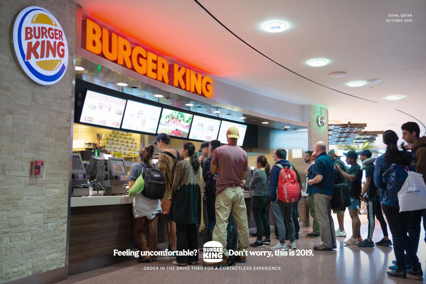 Burger King Print Ad - Feeling uncomfortable?