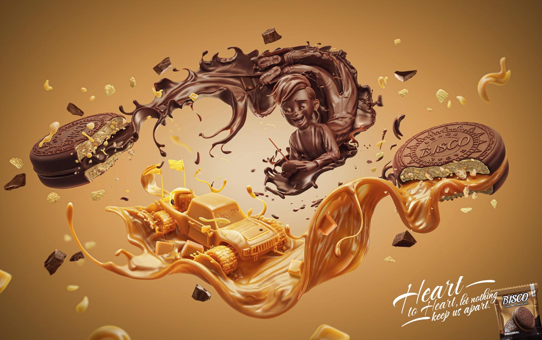 Bisco Print Ad - Heart to Heart, let nothing keep us apart