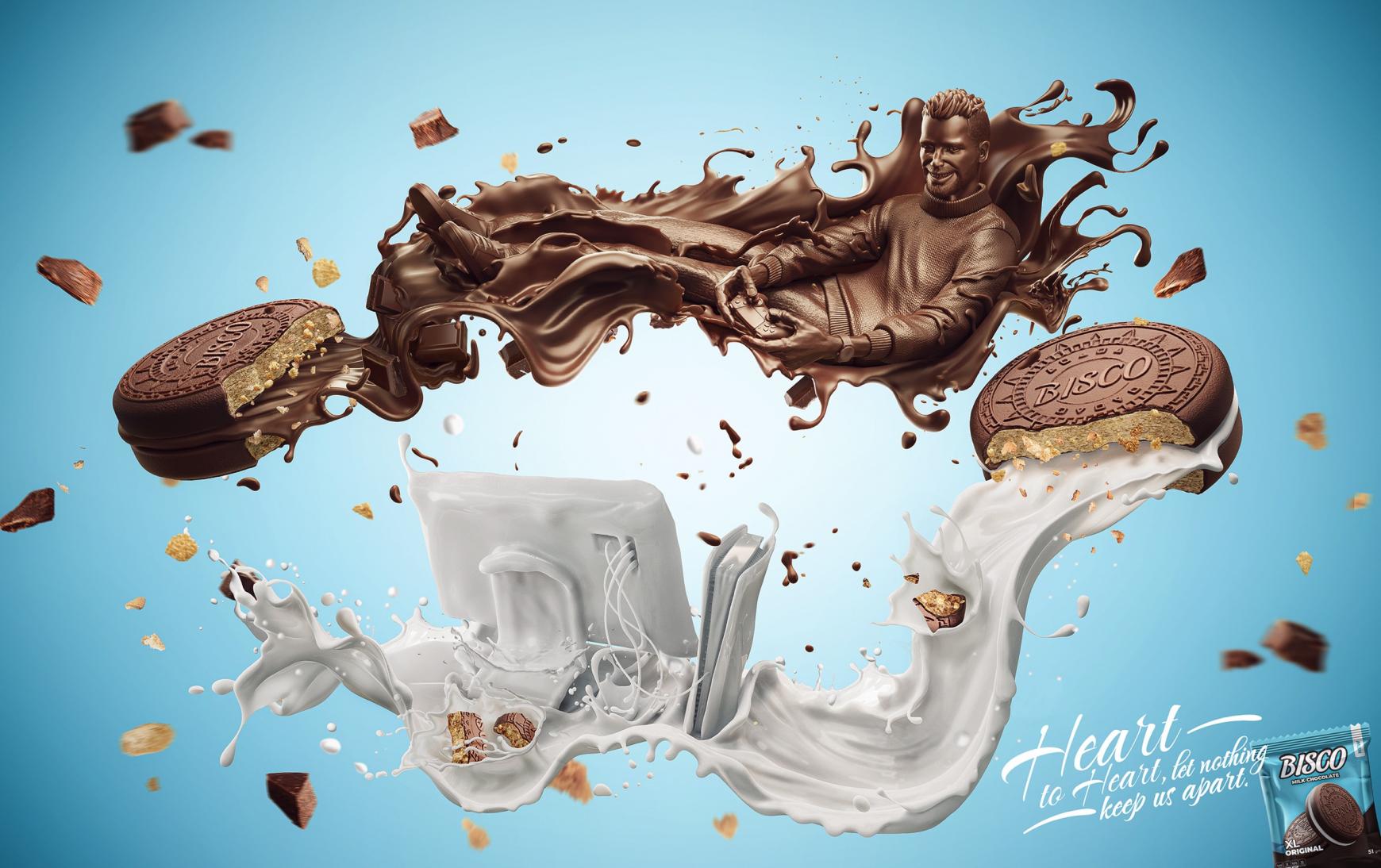 Bisco Print Ad - Heart to Heart, let nothing keep us apart