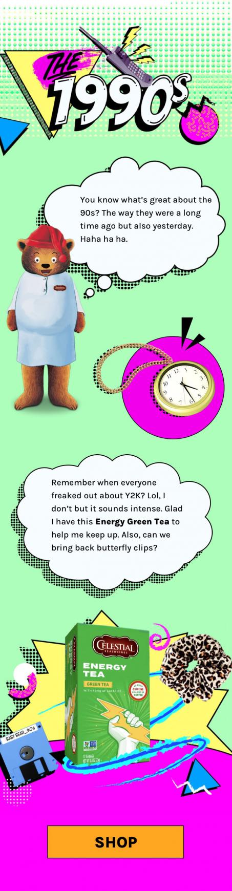 Celestial Seasonings Integrated Ad - The Sleepytime Bear Awakens to a Digital World!