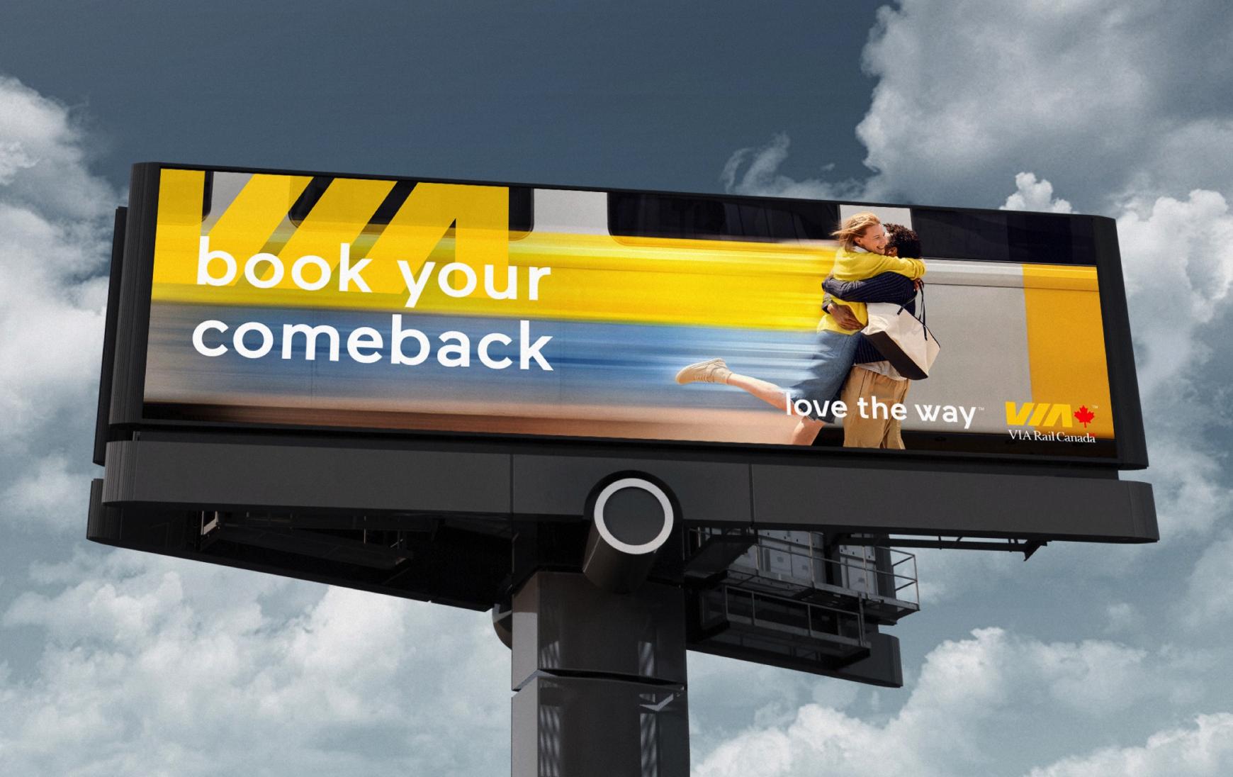 VIA Rail Integrated Ad - Book your Comeback