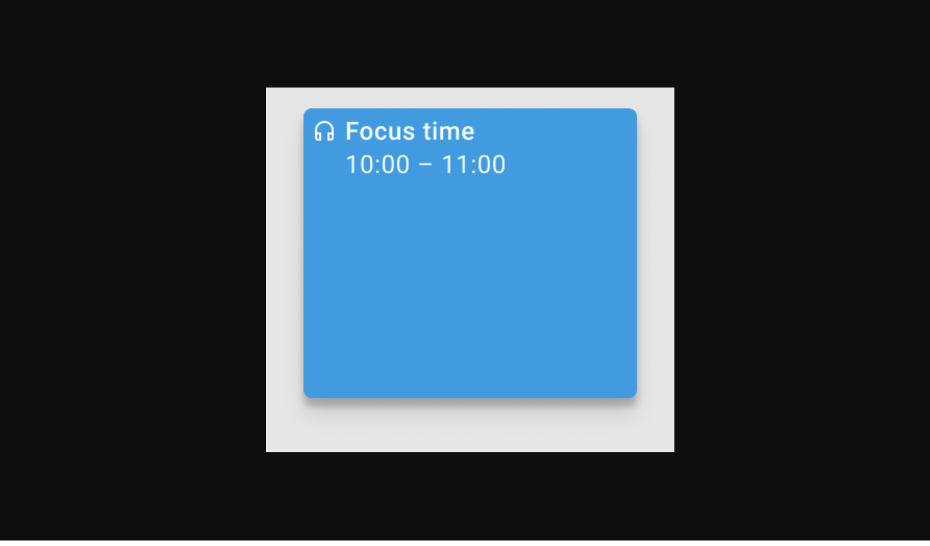 focus time