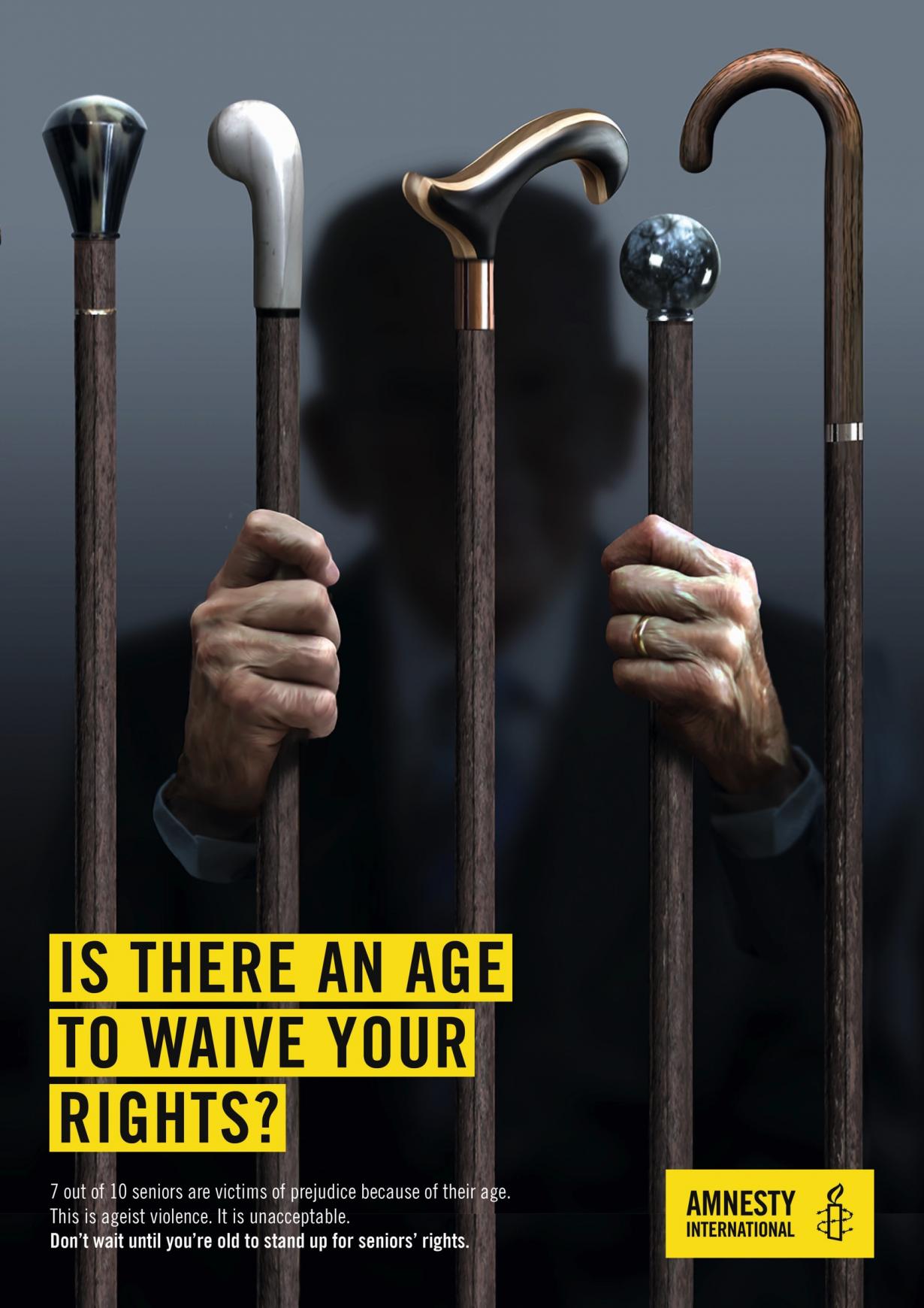 Amnesty International Print Ad - Seniors’ rights