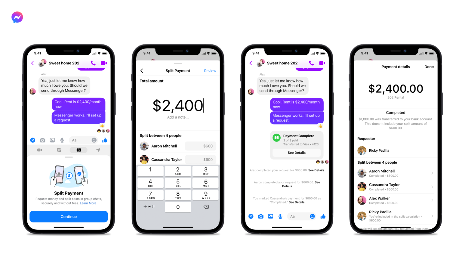 Messenger-Split-Payment