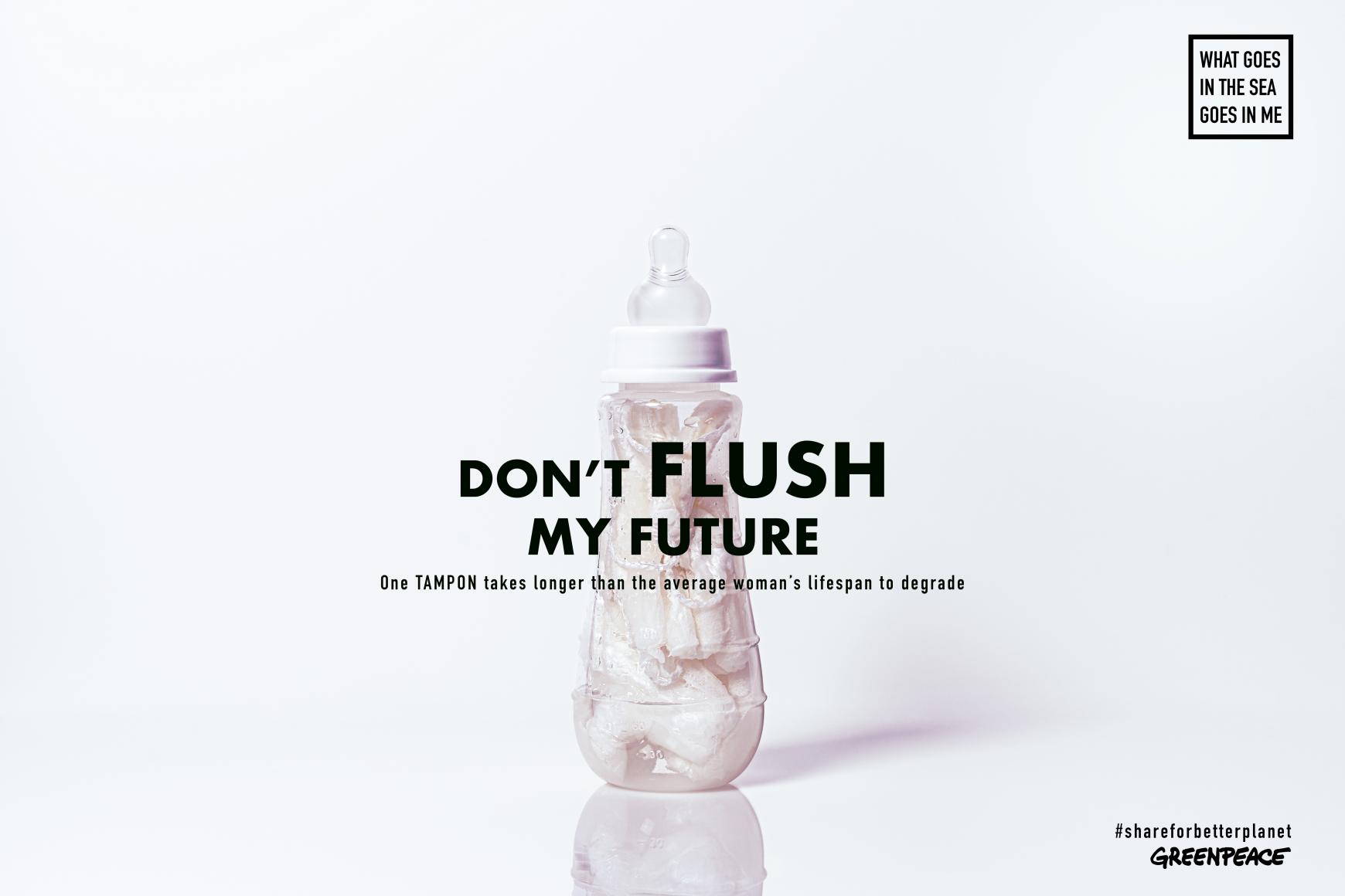 Greenpeace Ambient Ad - What Goes In The Sea Goes In Me