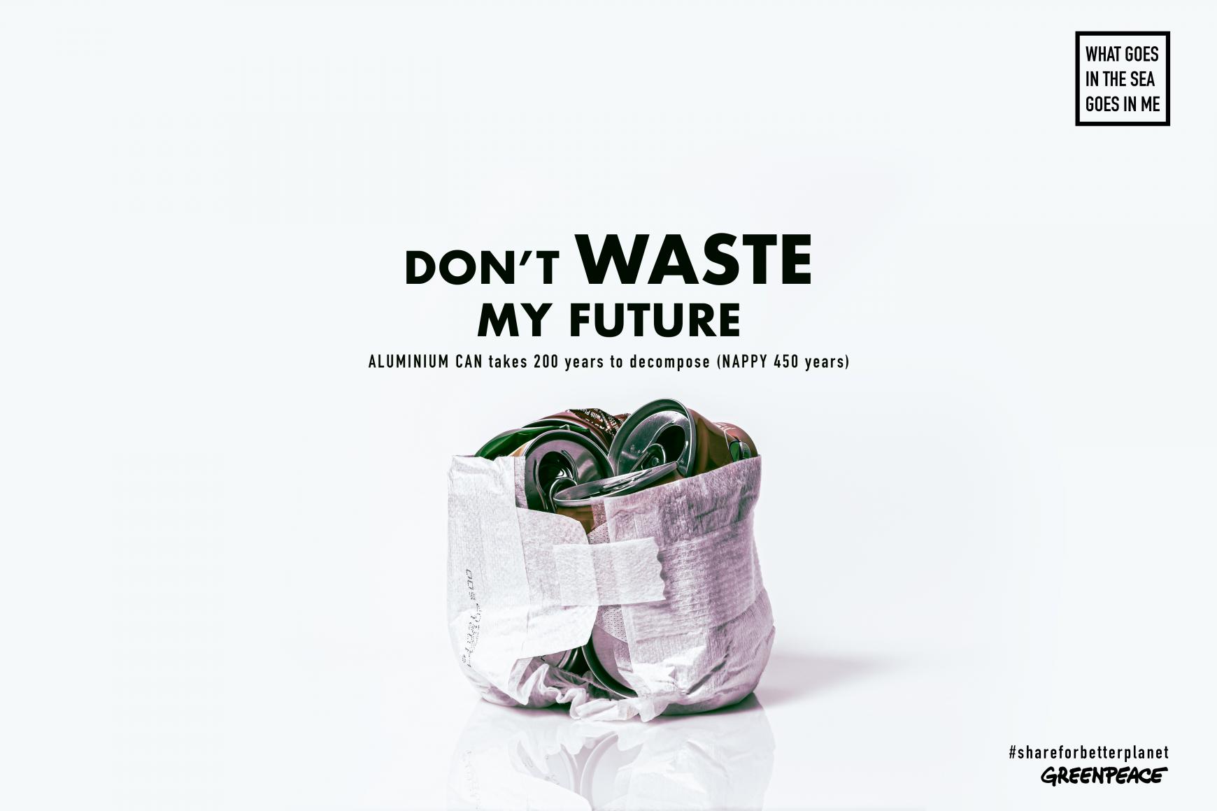 Greenpeace Ambient Ad - What Goes In The Sea Goes In Me