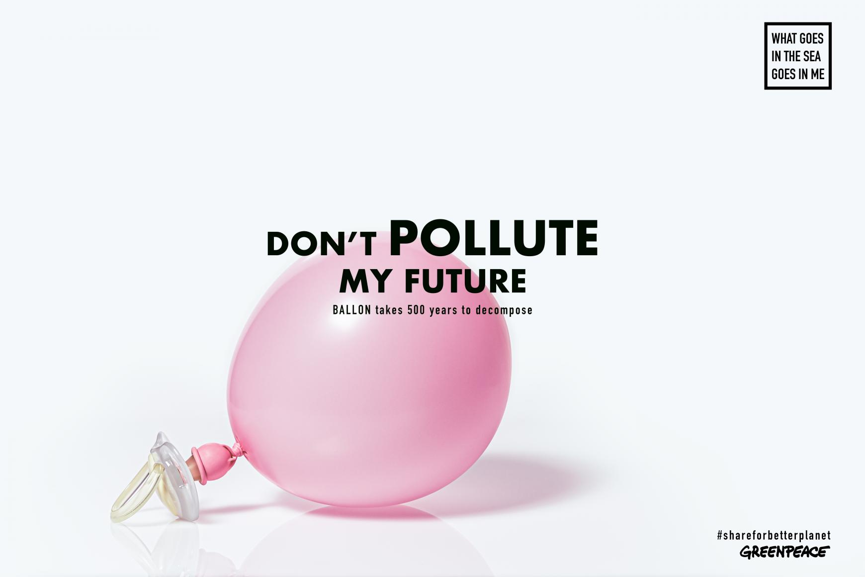 Greenpeace Ambient Ad - What Goes In The Sea Goes In Me