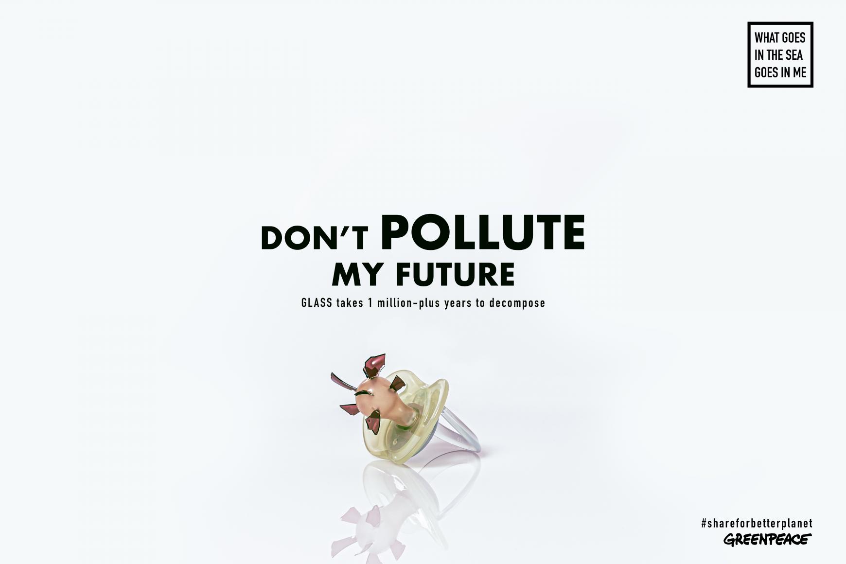 Greenpeace Ambient Ad - What Goes In The Sea Goes In Me