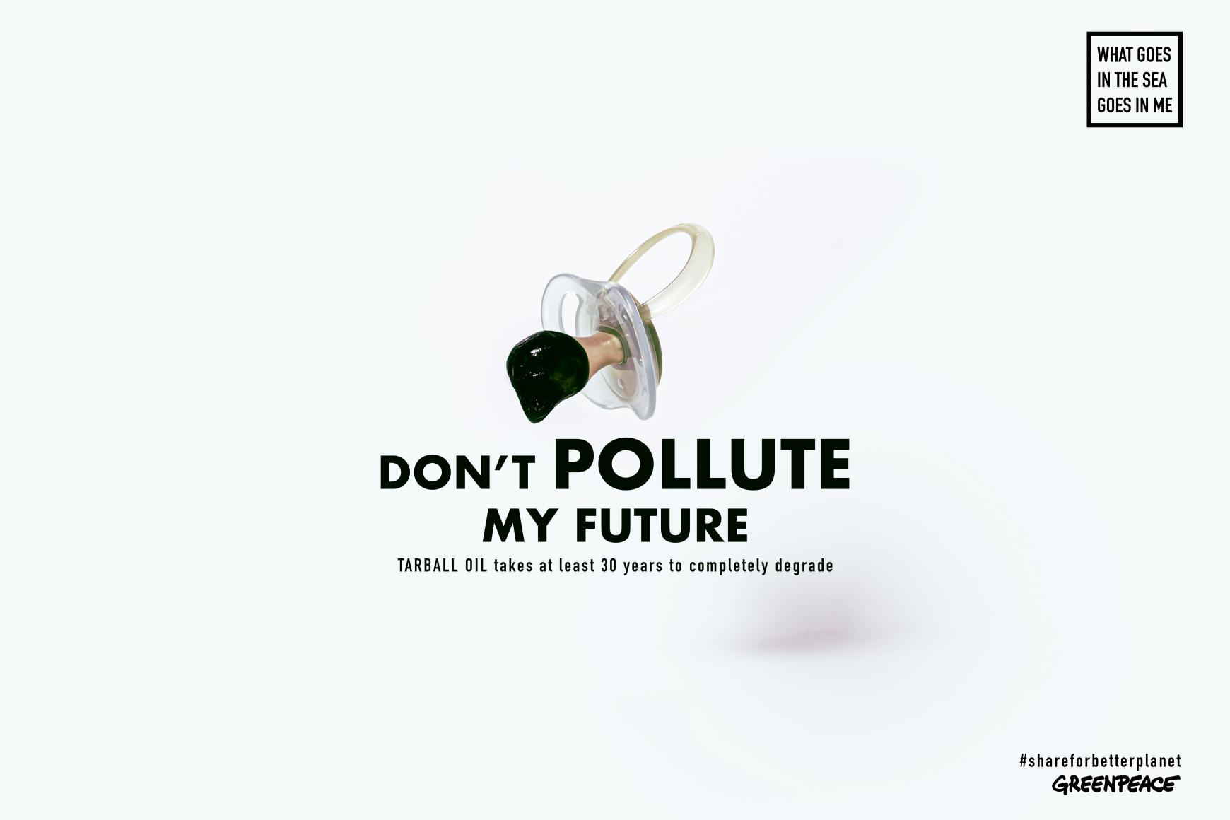 Greenpeace Ambient Ad - What Goes In The Sea Goes In Me