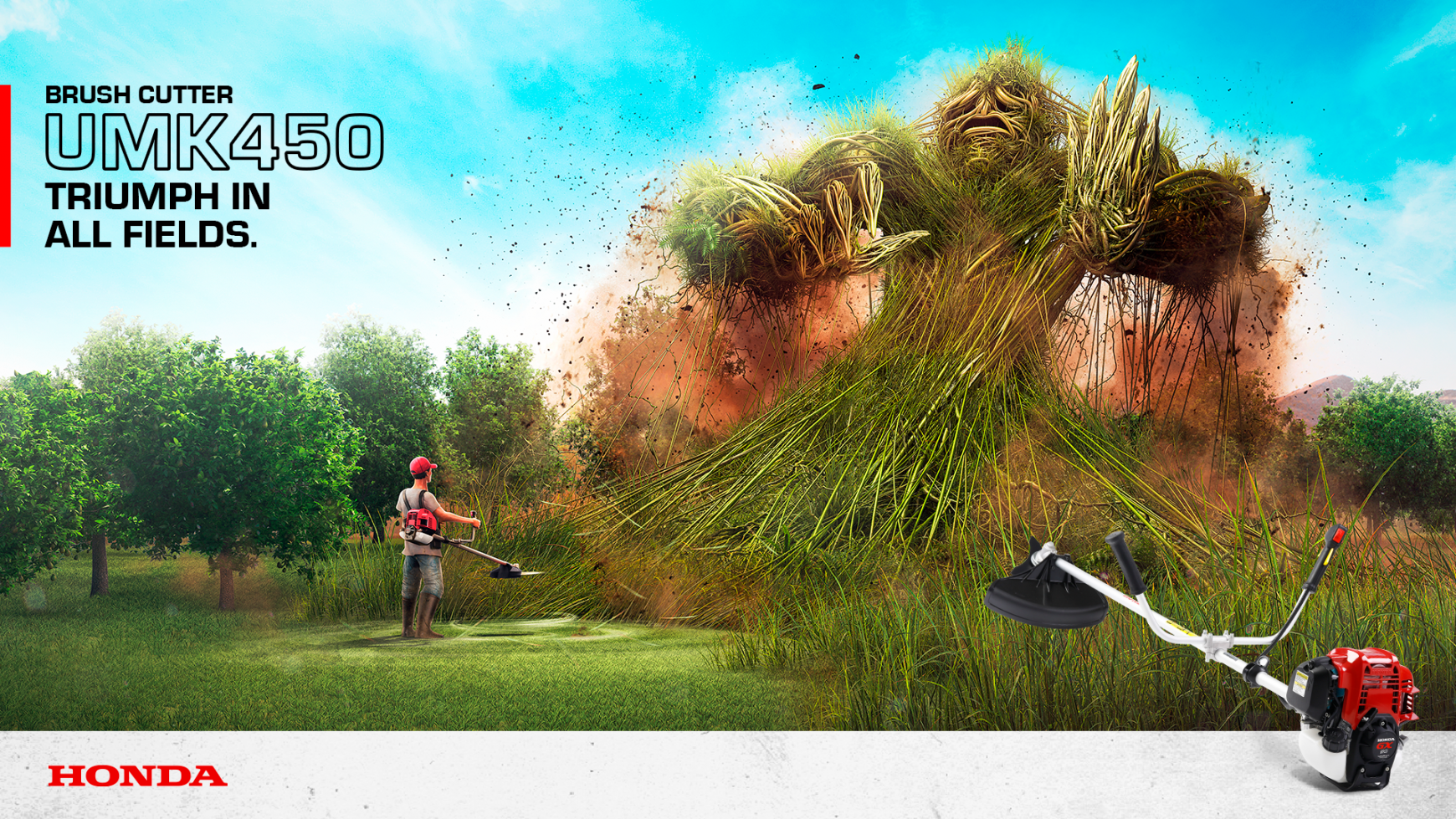 Honda Power Equipment Outdoor Ad - Triumph in all fields