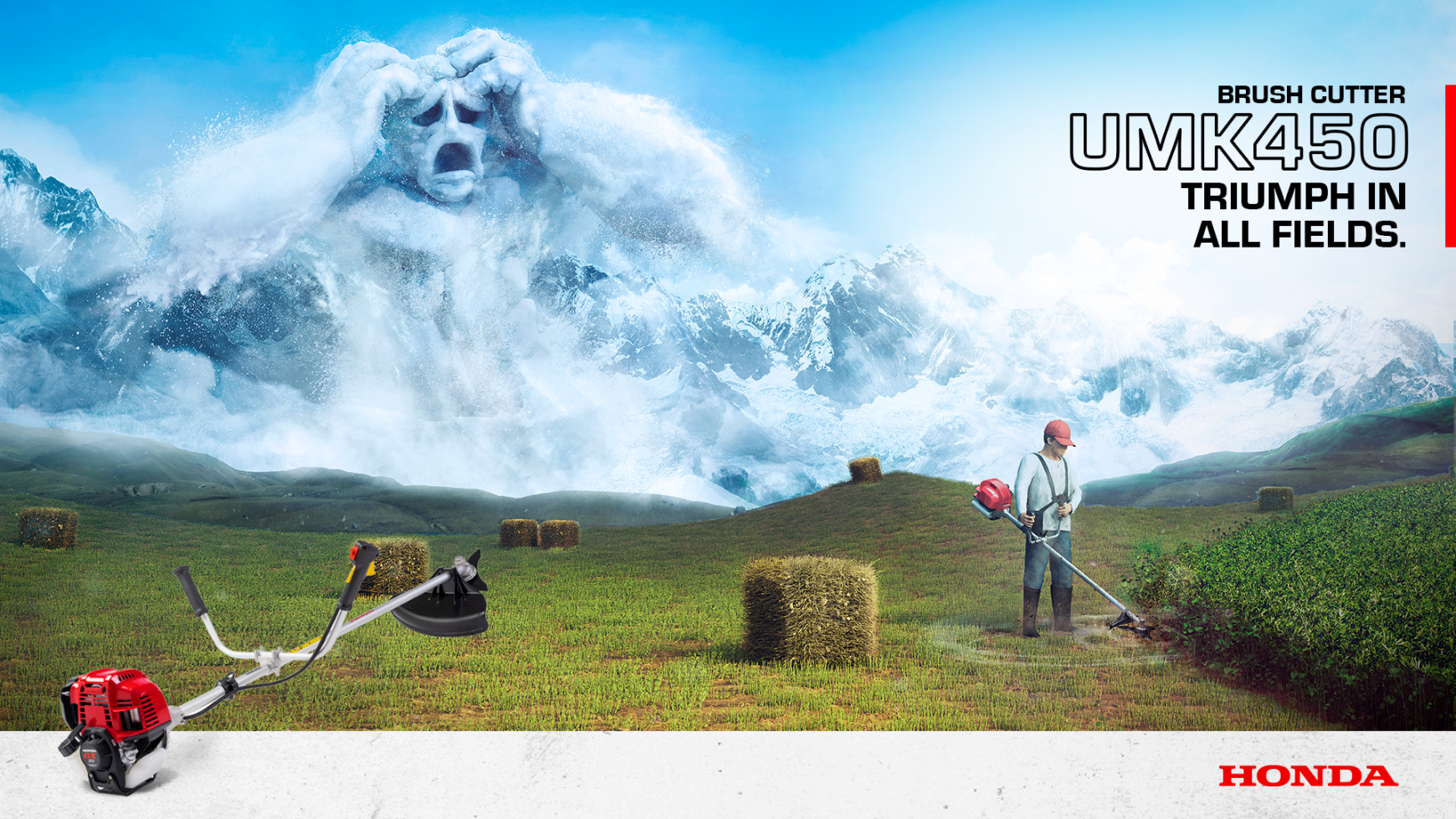Honda Power Equipment Outdoor Ad - Triumph in all fields