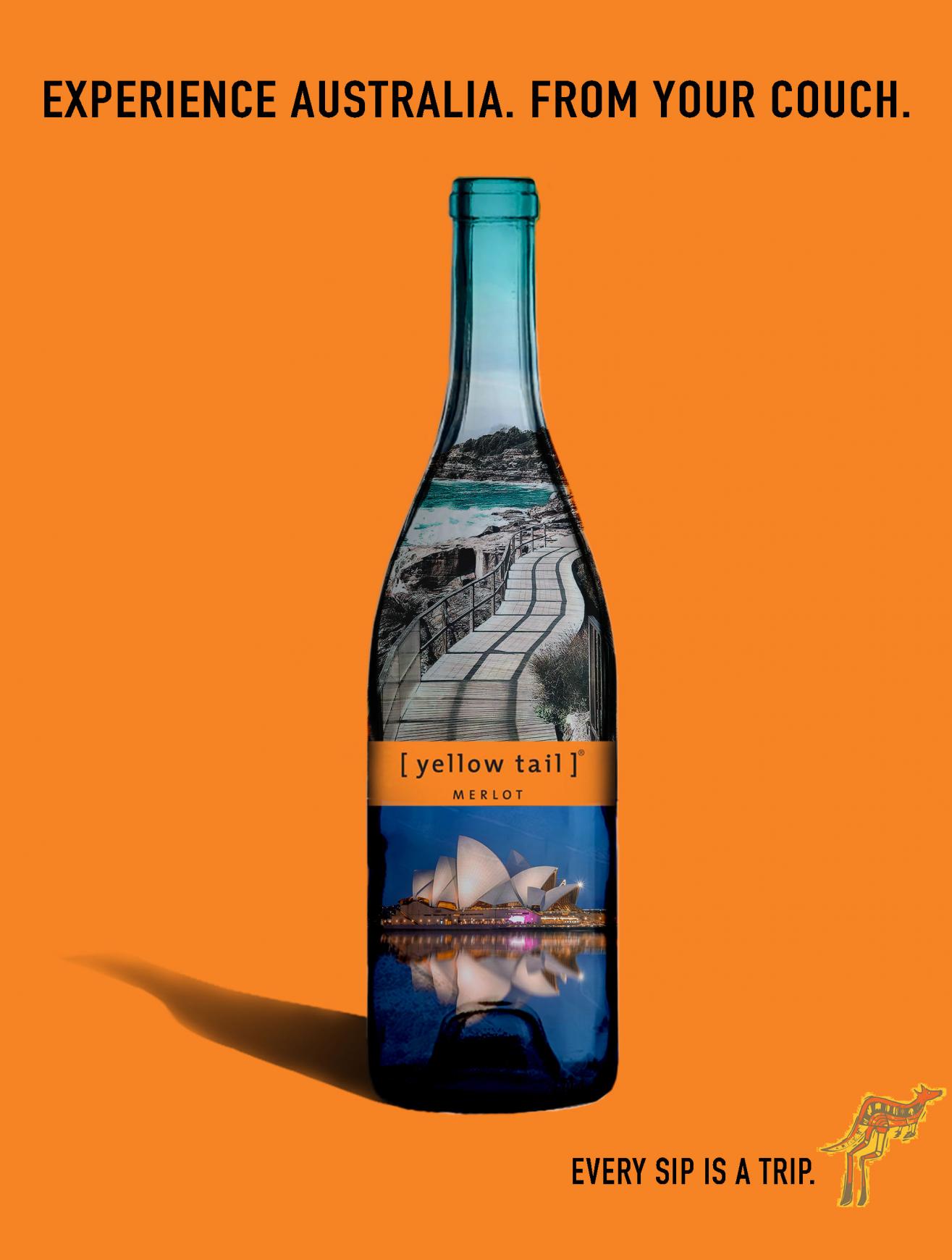Yellowtail Print Ad - Every Sip is a Trip
