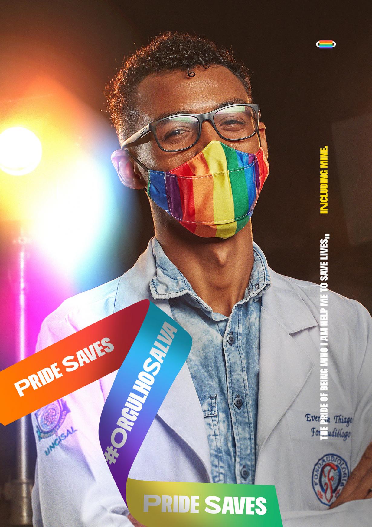 Advertisement by ORO Comunicação, Brazil Orgulho Salva Integrated Ad - Pride Saves