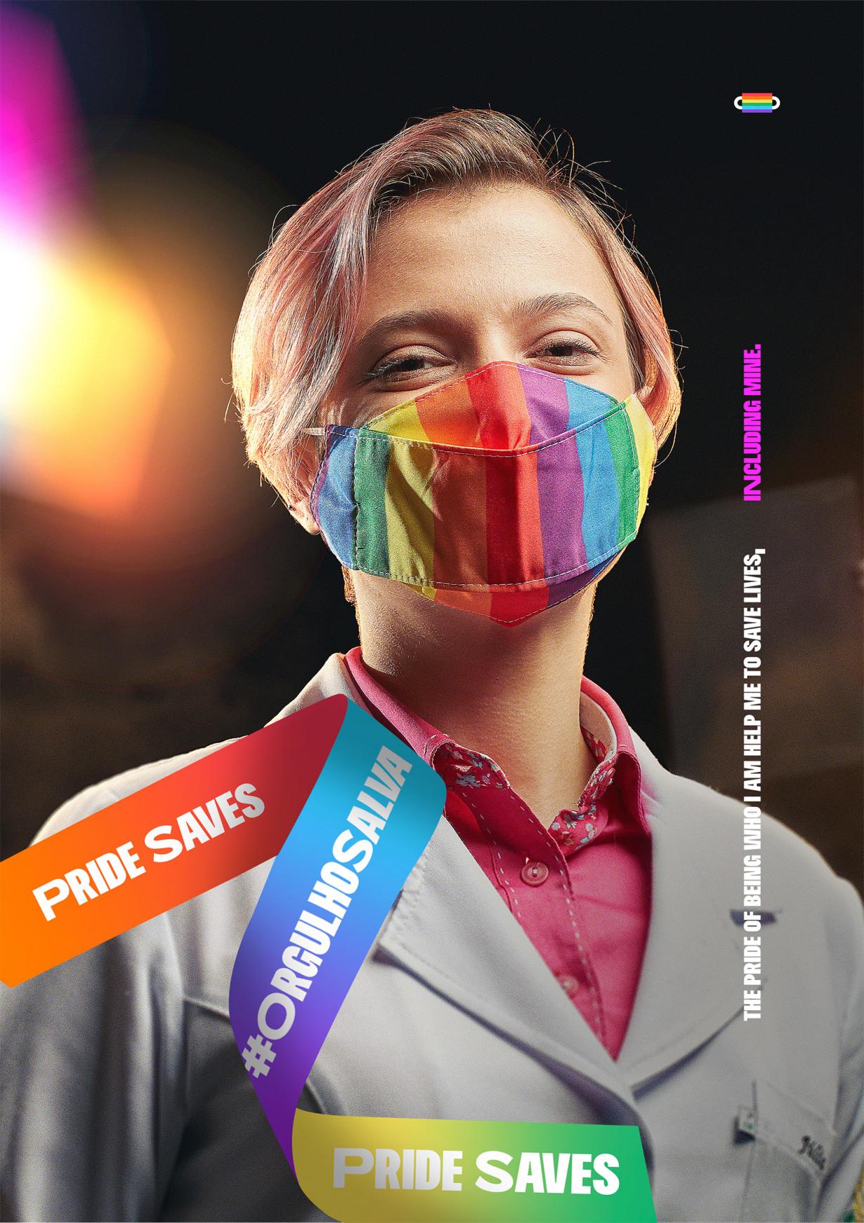 Advertisement by ORO Comunicação, Brazil Orgulho Salva Integrated Ad - Pride Saves