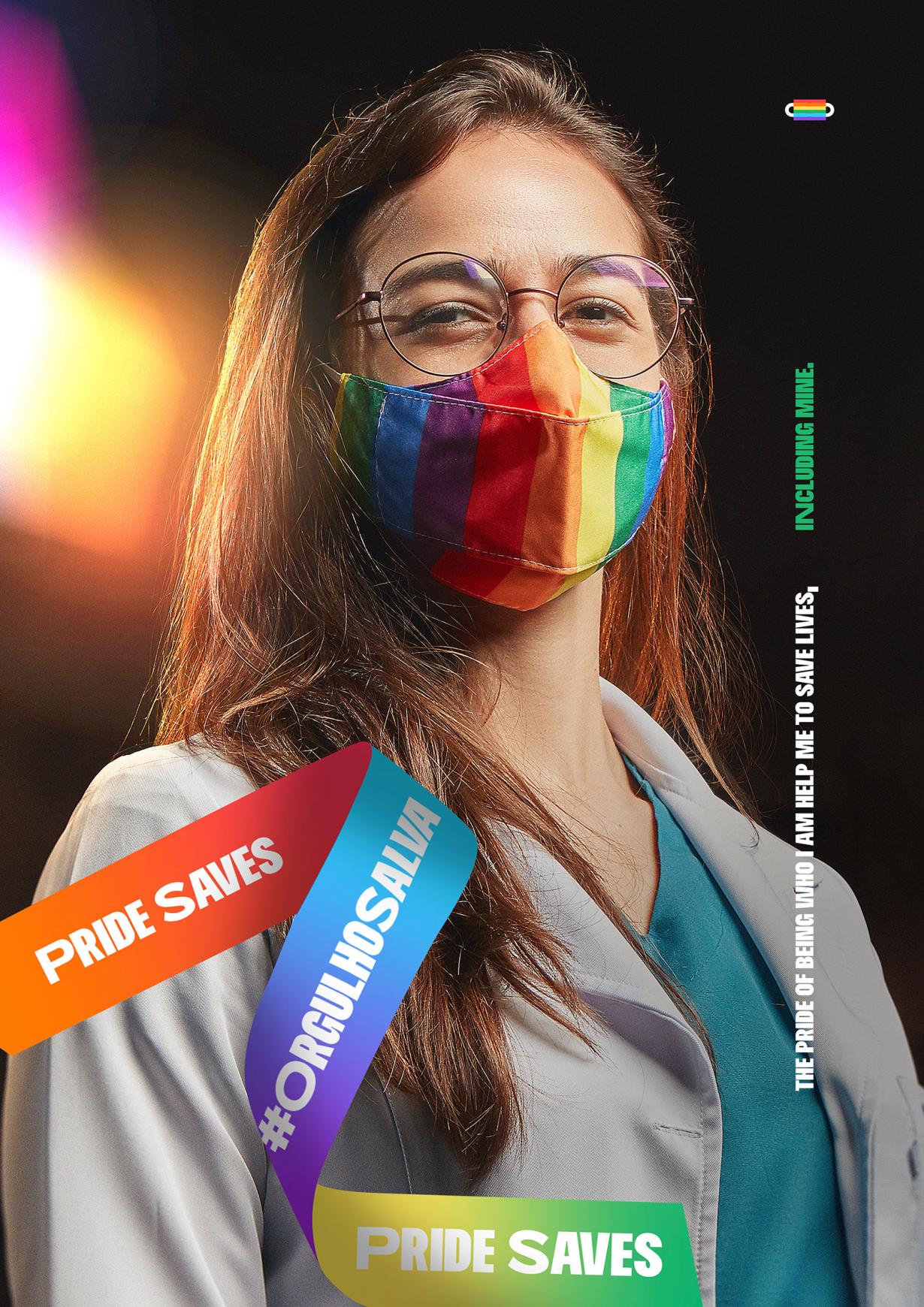 Advertisement by ORO Comunicação, Brazil Orgulho Salva Integrated Ad - Pride Saves