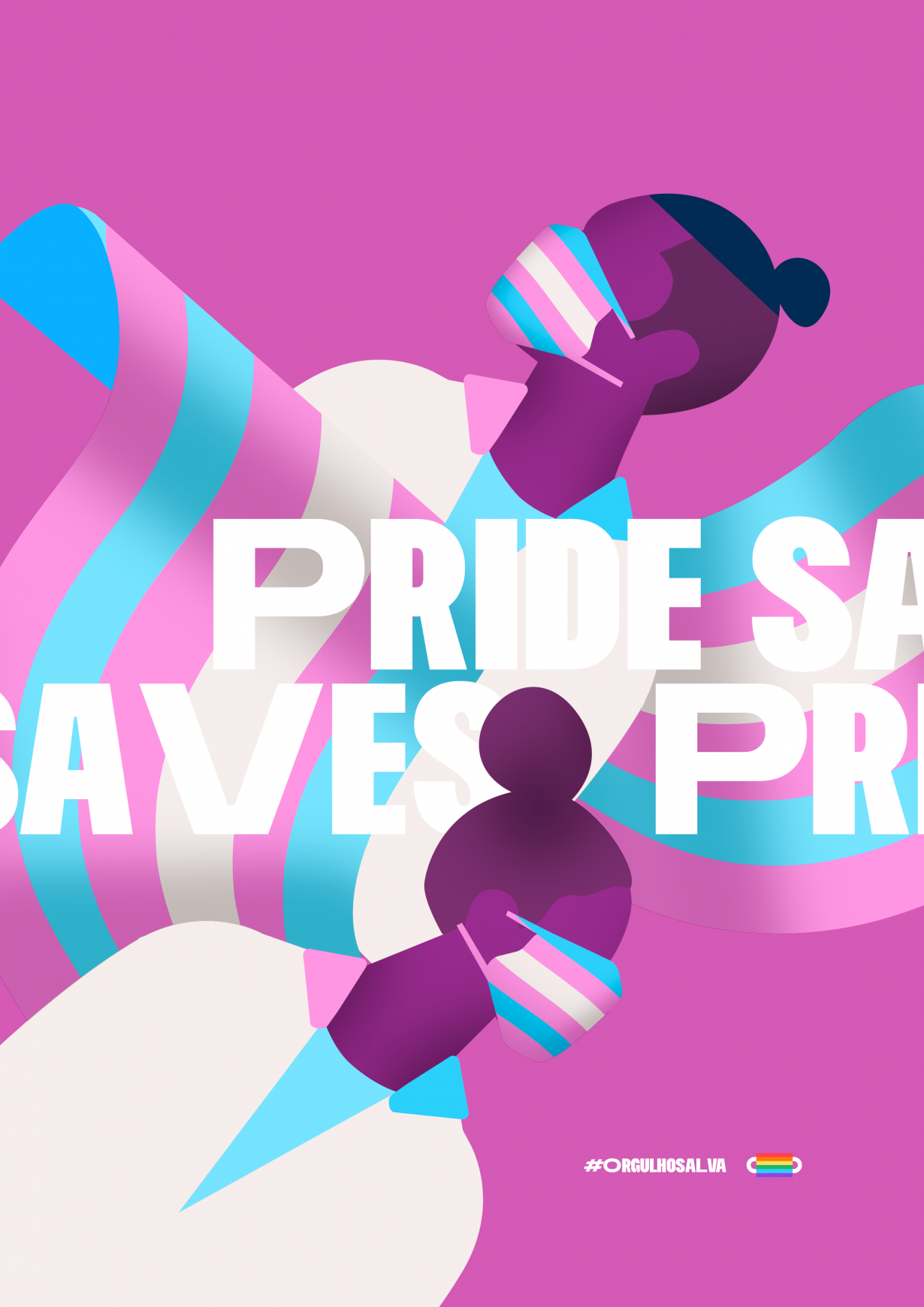 Advertisement by ORO Comunicação, Brazil Orgulho Salva Integrated Ad - Pride Saves