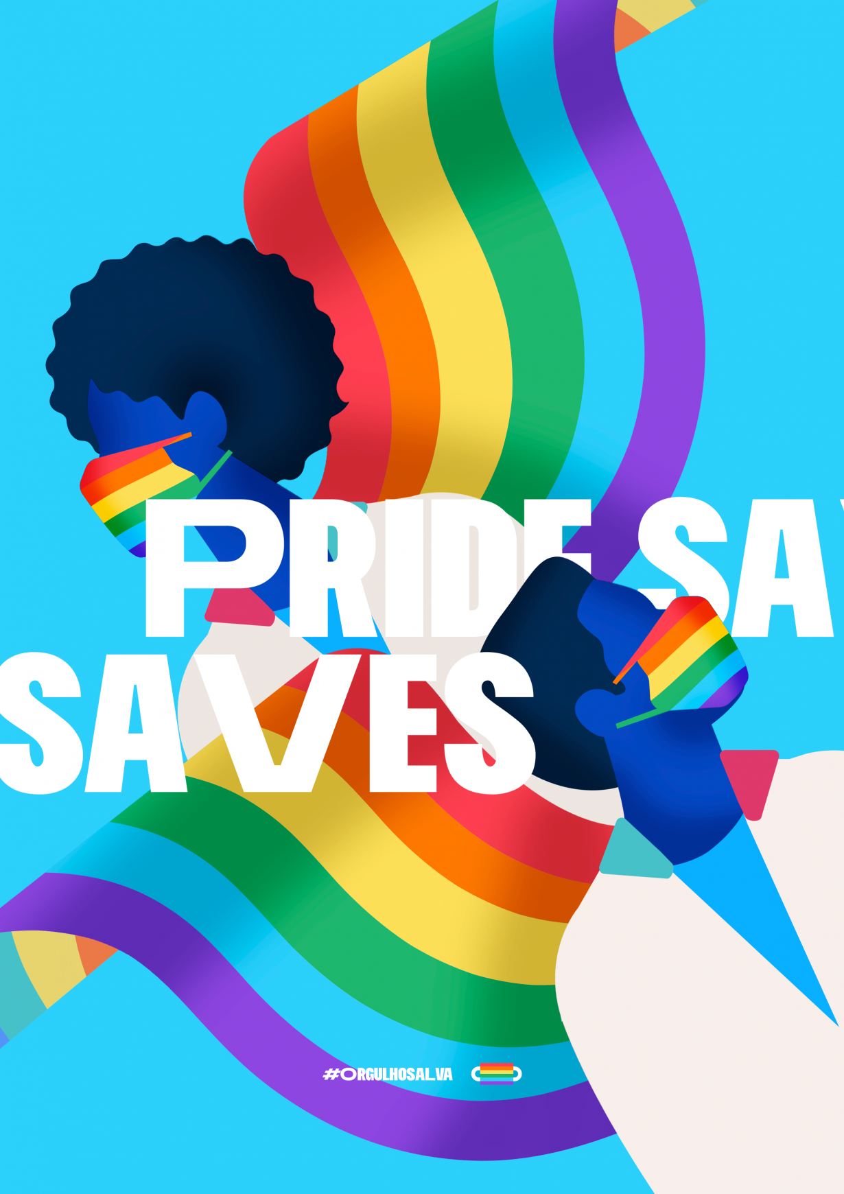 Advertisement by ORO Comunicação, Brazil Orgulho Salva Integrated Ad - Pride Saves