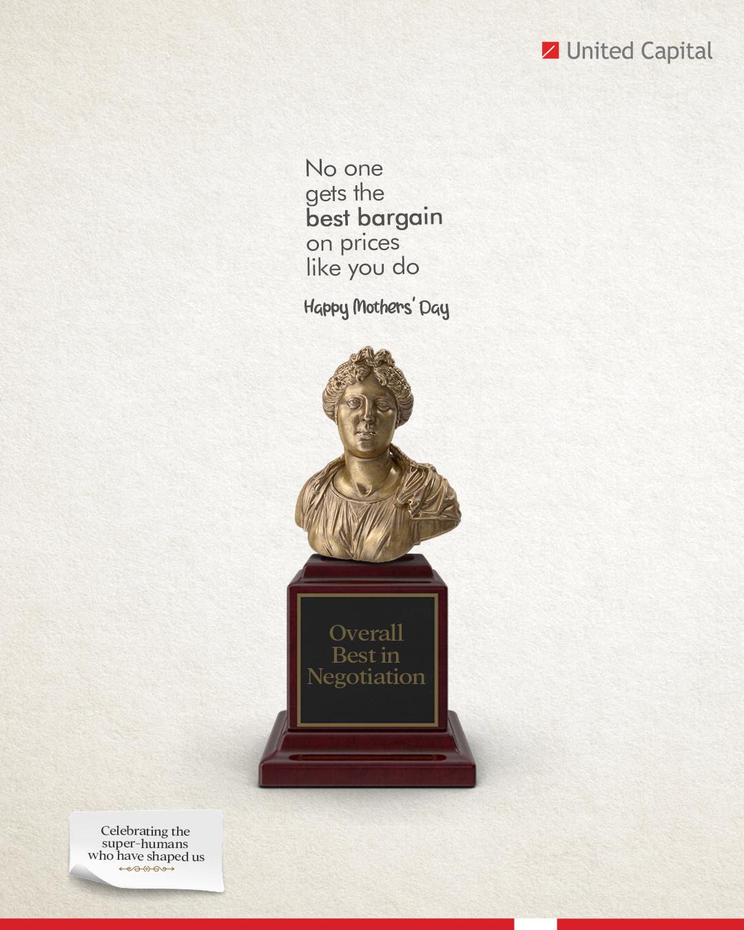United Capital Print Ad - Mothers deserve accolades too