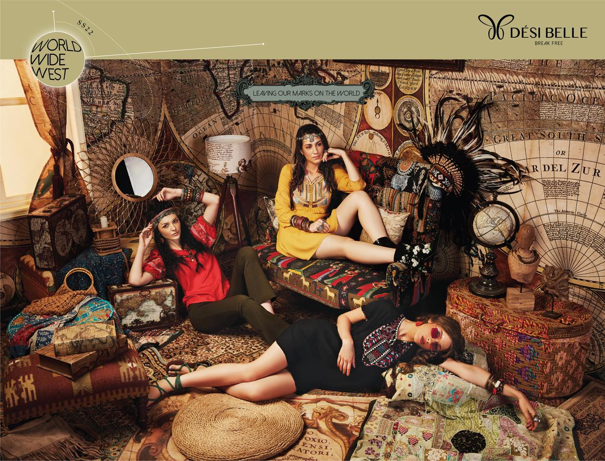 Desi Belle Print Ad - World Wide West