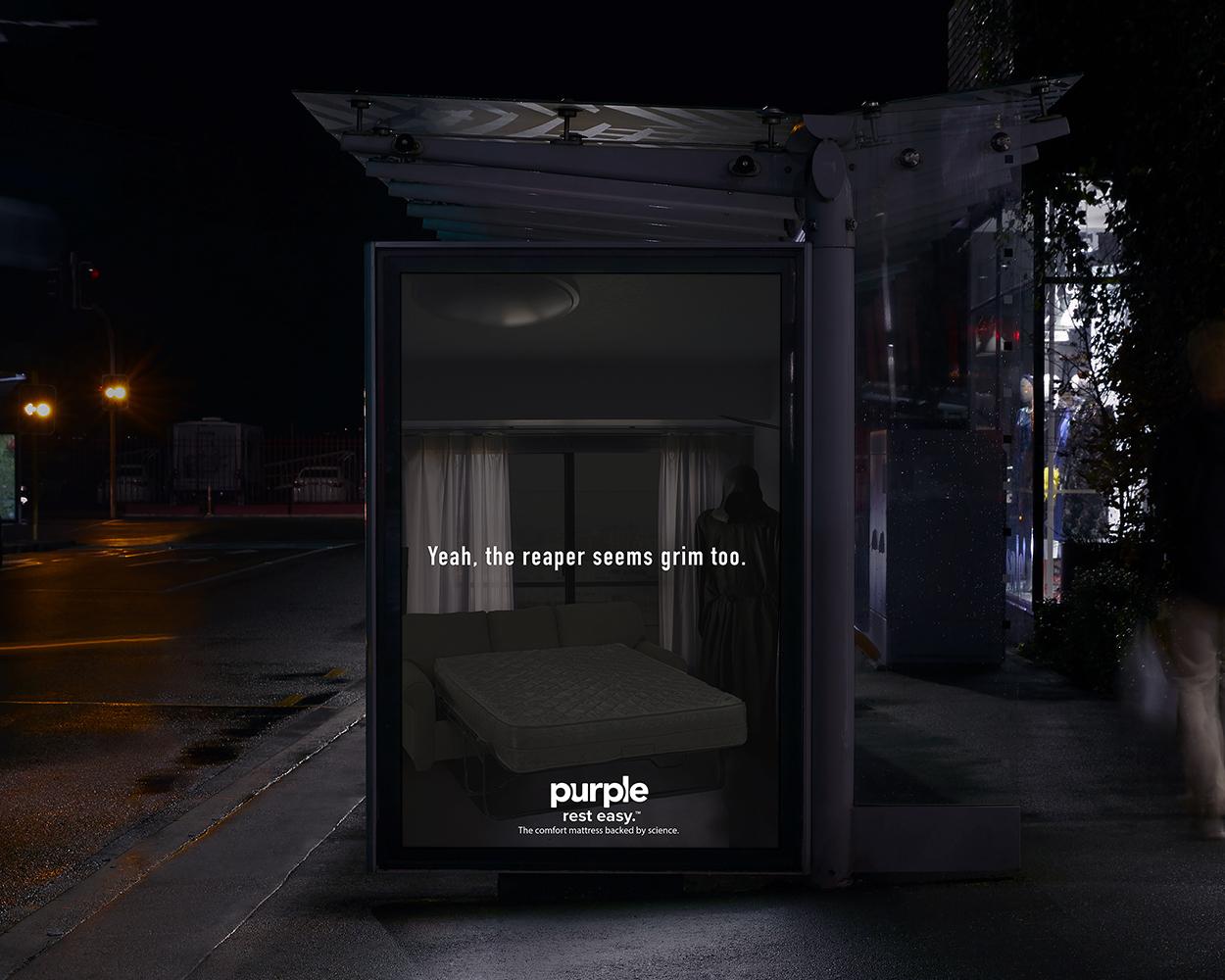 Purple Mattresses Integrated Ad - Rest Easy