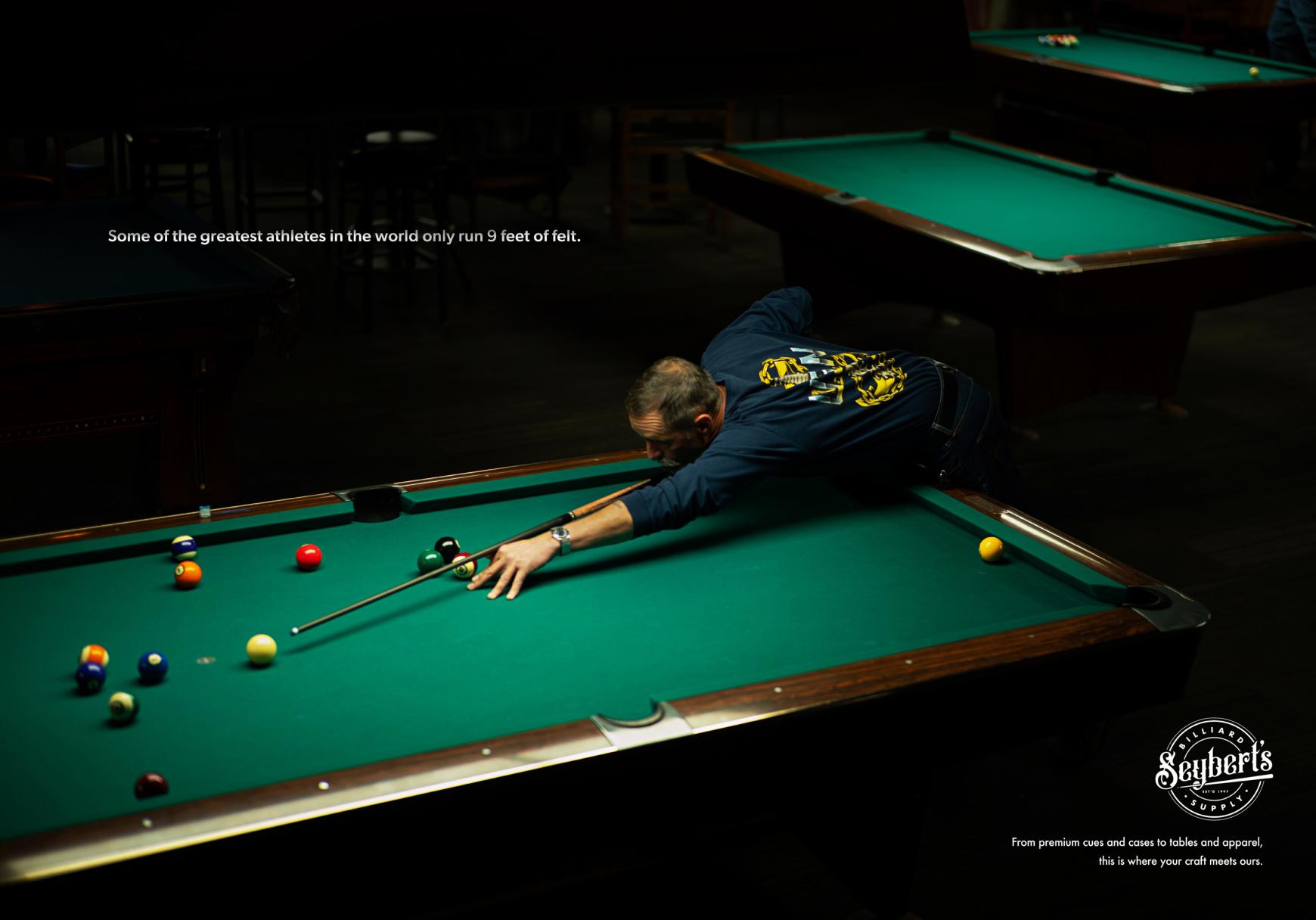 Seybert's Billiards Supplies Print Ad - Craft