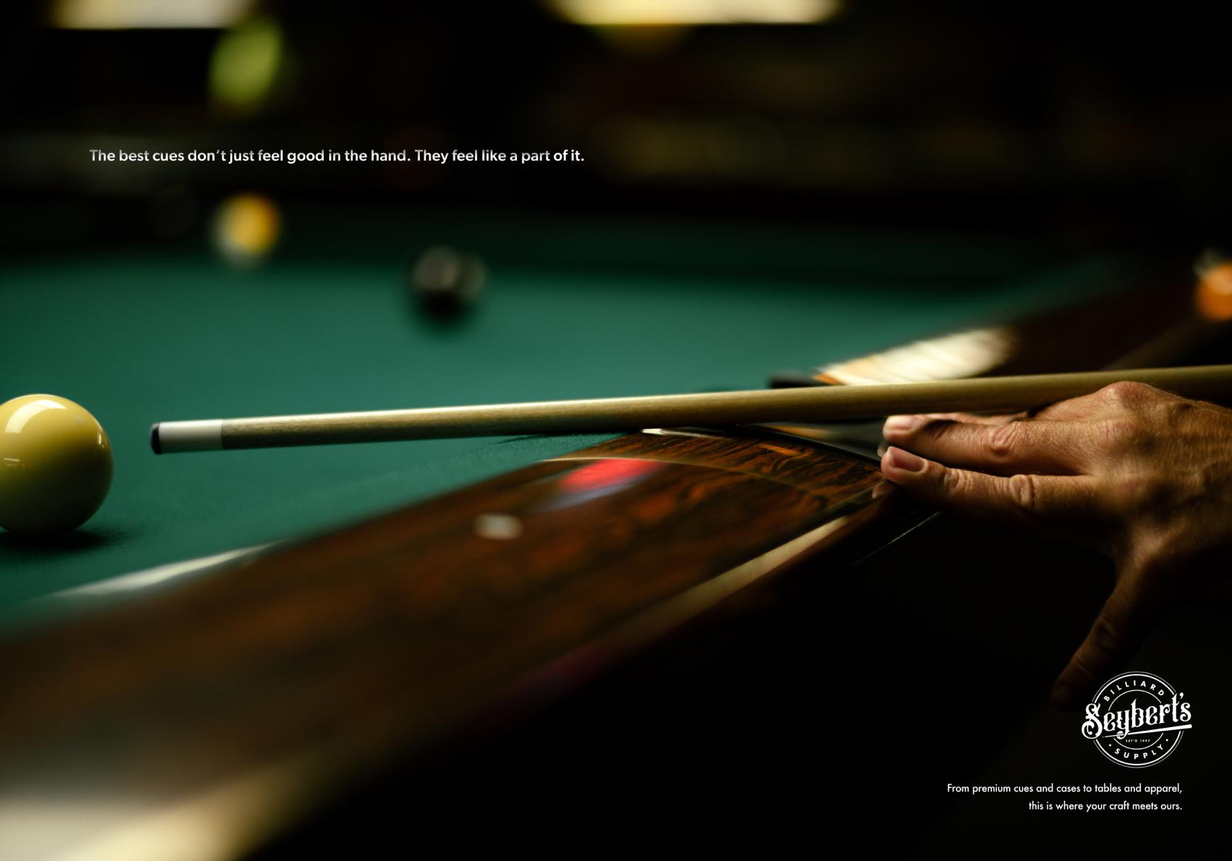 Seybert's Billiards Supplies Print Ad - Craft