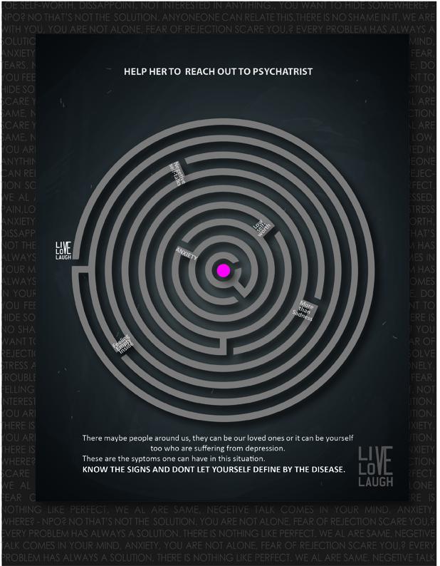 Live Love Laugh Print Ad - You Are Not Alone