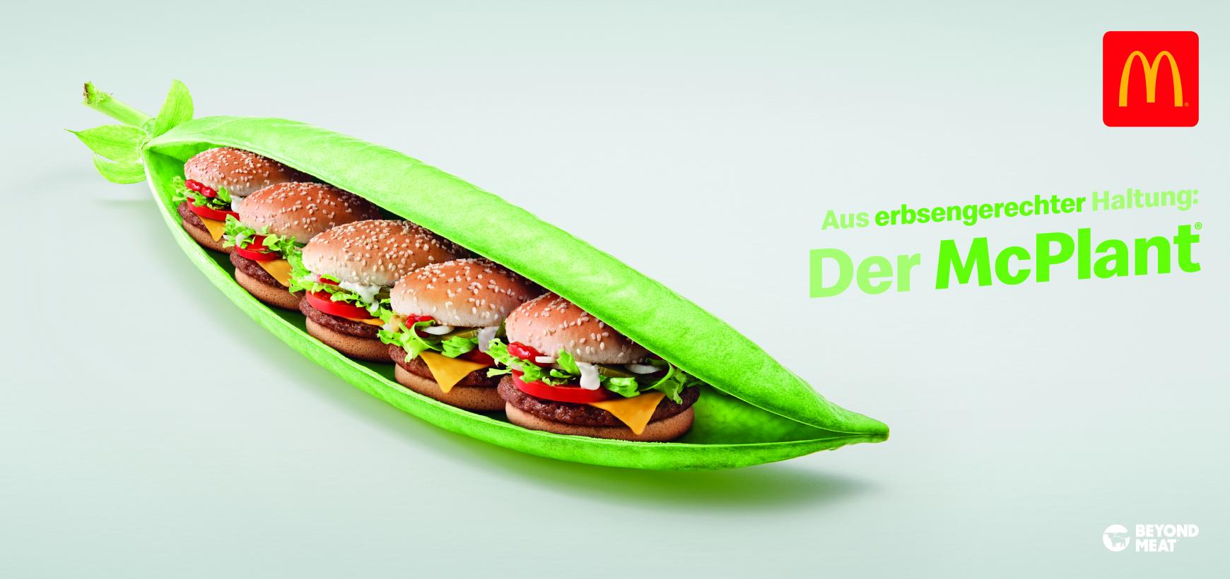 McDonald's Outdoor Ad - McPlant Pea pod