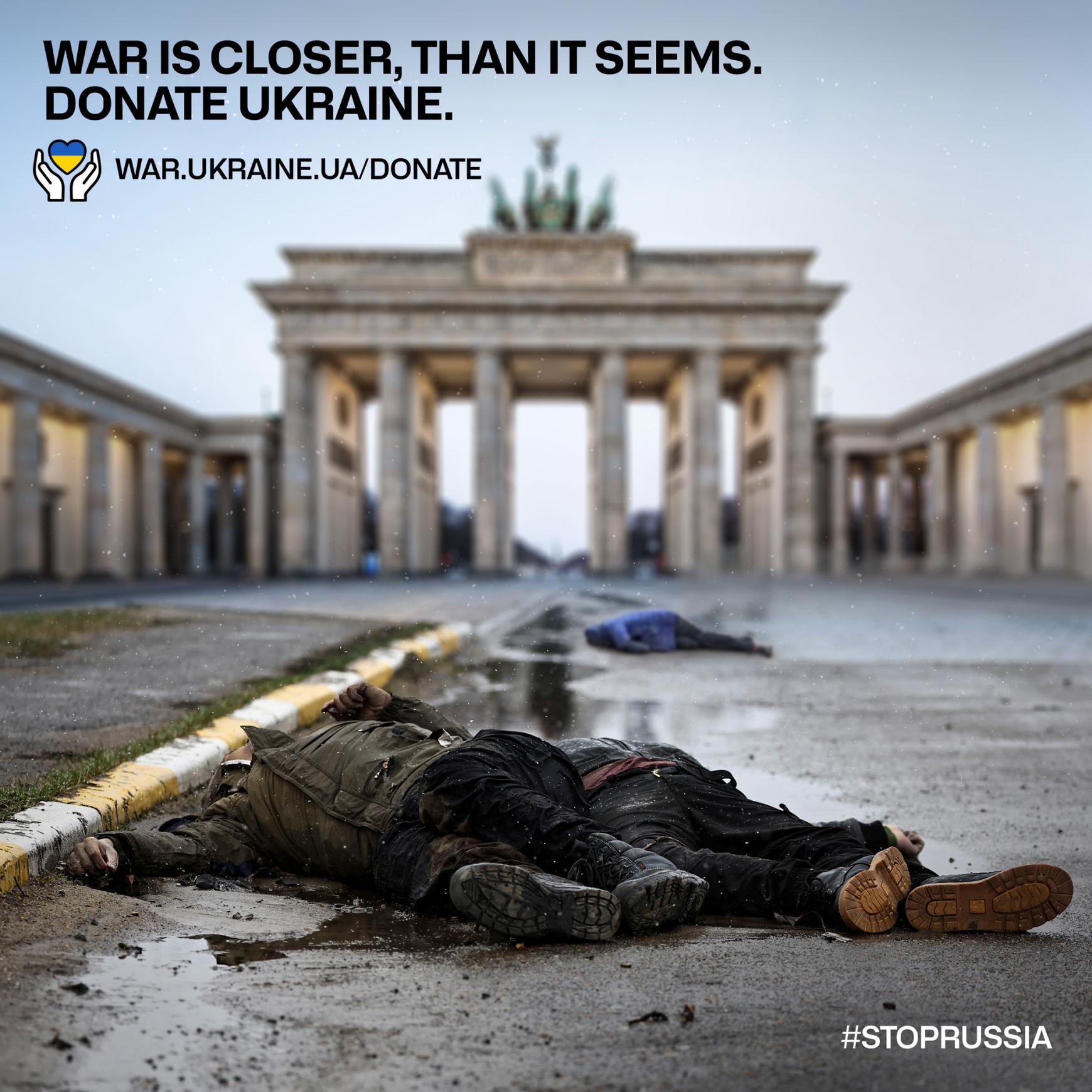 Ukraine Print Ad - War is closer, than it seems.