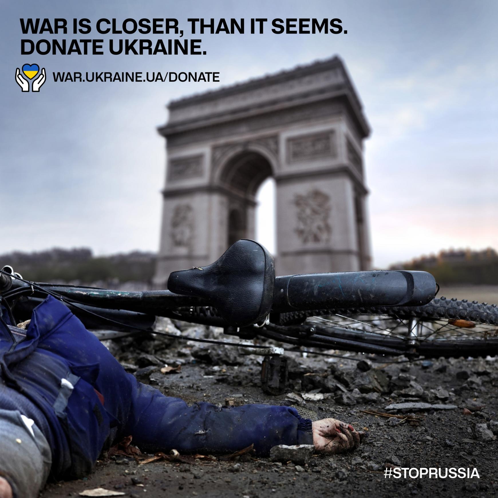 Ukraine Print Ad - War is closer, than it seems.