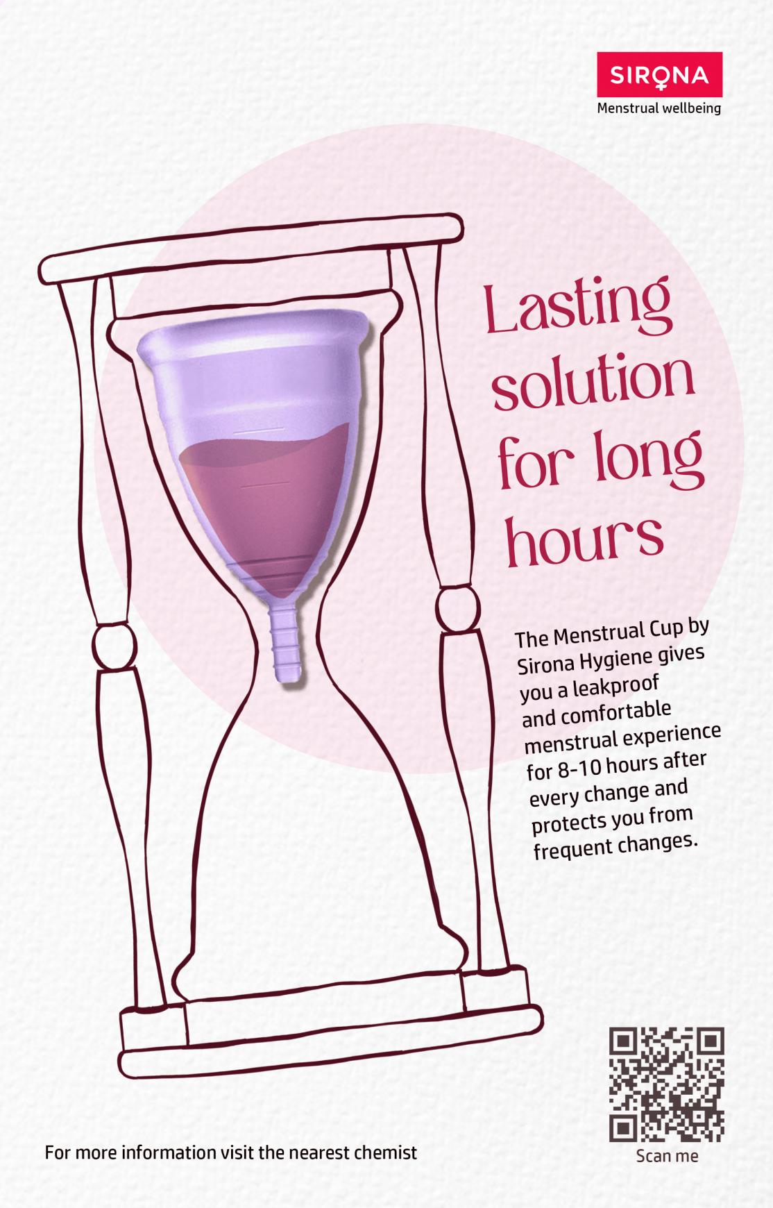 Sirona Hygiene Print Ad - Menstrual cup