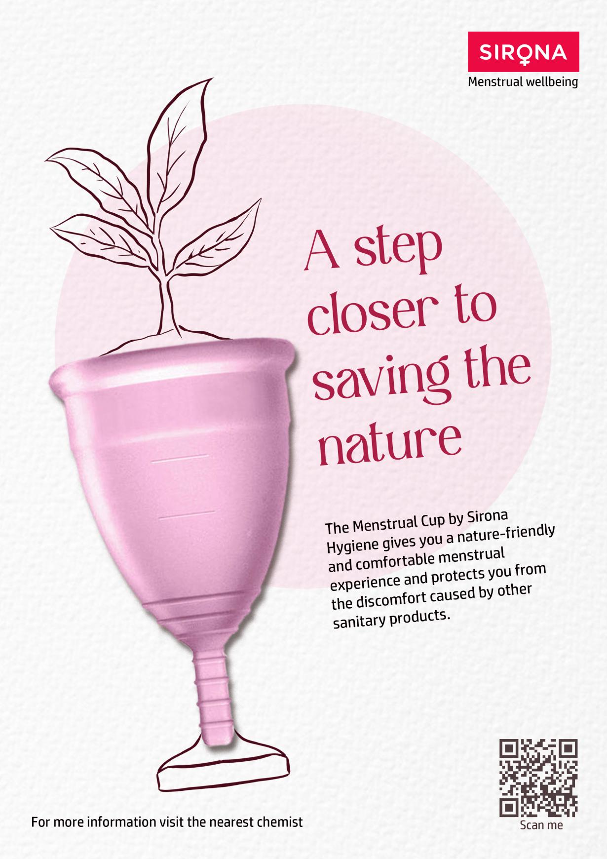 Sirona Hygiene Print Ad - Menstrual cup