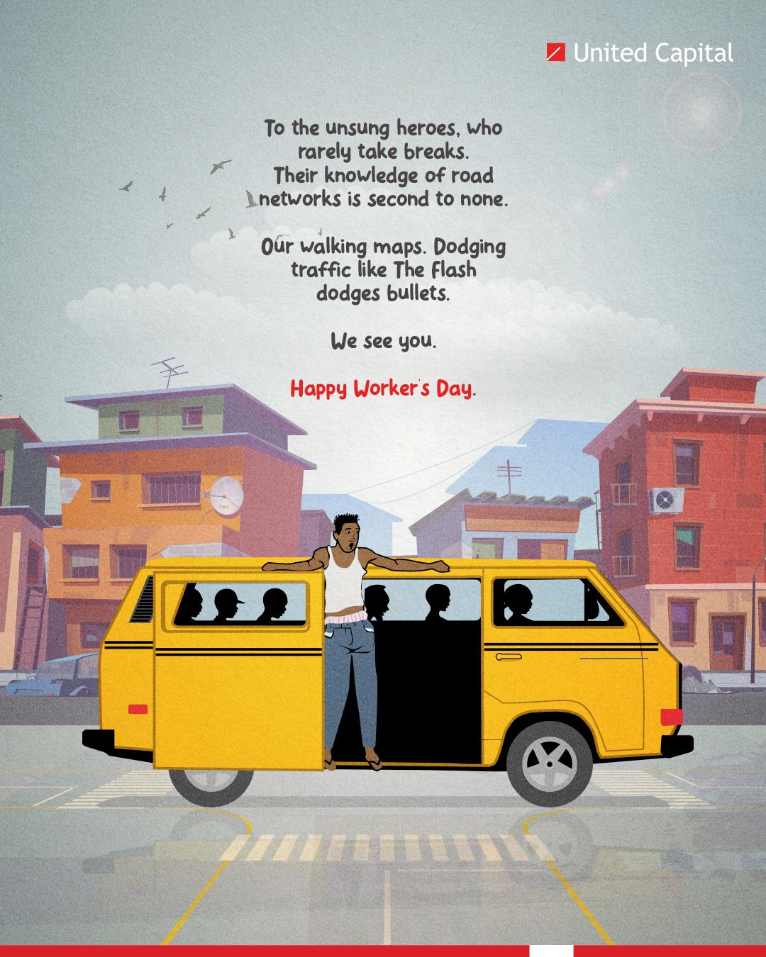 United Capital Digital Ad - To The Unsung Heroes - Happy Worker's Day