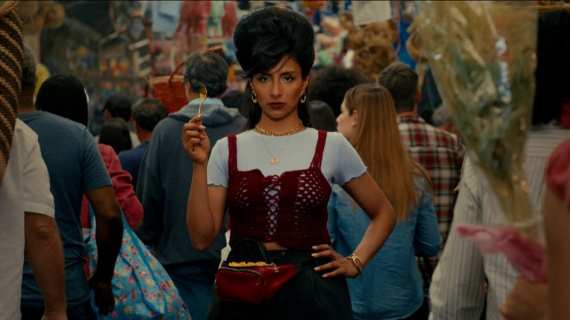 A still image from the La Dolce Velveeta campaign