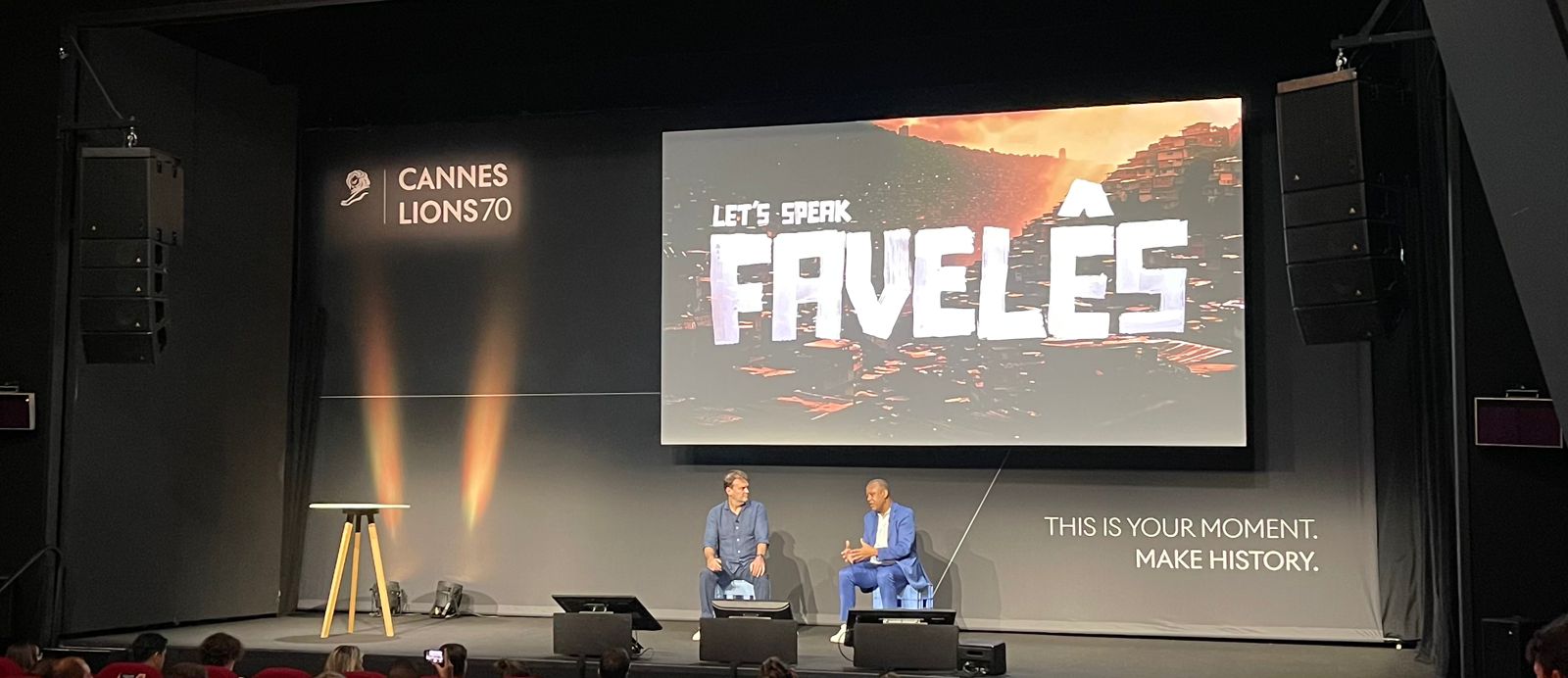 Sergio Gordilho e Celso Athayde_ palestra Cannes_